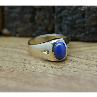                       JAIPUR GEMSTONE-5.25 Carat Women'S Precious Metal Blue Star Sapphire Gold Plated Blue Star Gemstone Rings                                              