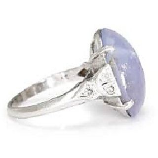                       JAIPUR GEMSTONE-5.50 Ratti Star Sapphire Sterling Silver Ring Natural Blue Star Sapphire Stone Star Gemstone Ring                                              