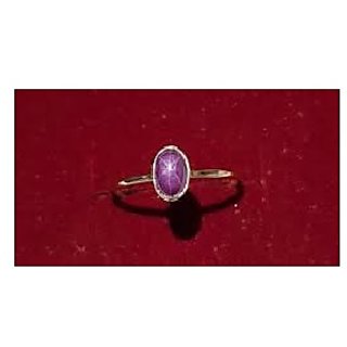                       CEYLONMINE-5 Ratti Star Ruby Gemstone Astrology Female Ring Gold Plated Natural Star Ruby Gemstone for Unisex                                              