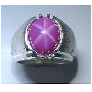                       CEYLONMINE-5.50 Carat Star Ruby Gemstone Ring Star Gemstone Astrology Ring for Men and Women                                              