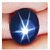 CEYLONMINE-5.25 Ratti Beautiful & Unique Star Sapphire Premium Star Effect Blue Color Stone - Six Rays Light