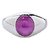 CEYLONMINE-5.25 Carat Natural Star Ruby Gemstone Men's Ring Sterling Silver Plated Natural Star Ruby Gemstone Ring