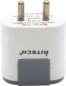 HITECH HT-16c Dual Usb Travel Charger - White