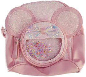 Royale Empresa Cute Sparkle Mickey Bag for Kids (Pink)