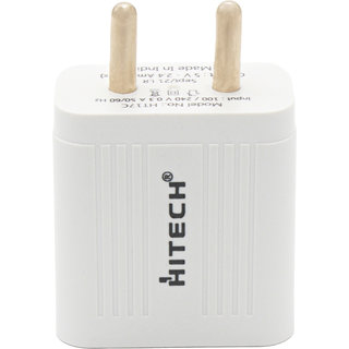                       HITECH HT-17c Dual Usb Travel Charger - White                                              