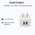 HITECH HT-18c Dual Usb Home Charger - White