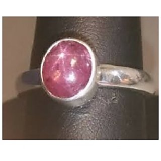                       JAIPUR GEMSTONE-5.50 Carat Star Ruby Gemstone Ring Star Gemstone Astrology Ring for Men and Women                                              