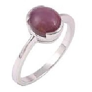                       JAIPUR GEMSTONE-5.25 Carat Star Ruby Gemstone Astrological Ring for Women and Men                                              