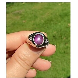                       JAIPUR GEMSTONE-5.25 Carat Star Ruby Gemstone Astrological Ring for Women and Men                                              
