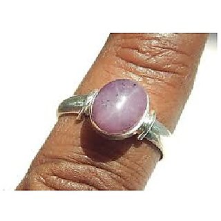                       JAIPUR GEMSTONE-5.5 Carat Star Ruby Sterling Silver Natural Unheated Untreated Certified Gemstone Ring for Unisex                                              