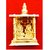 24 Ct Gold Plated Ashtadhatu Laxmi Ganesh Mandir Temple Metal Home Temple  (Height 11, Pre-assembled)