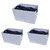 GR Art&Craft Non Woven Shirt Stacker/Shirt Organizer/Wardrobe Organizer/Cloth Organizer/Cloth Cover- Grey (Pack Of 3)