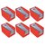 GR ArtCraft Non Woven Shirt Stacker/Shirt Organizer/Wardrobe Organizer/Cloth Organizer/Cloth Cover - Red (Pack Of 6)