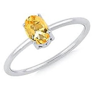                       JAIPUR GEMSTONE-Natural Citrine Stone Panchdhatu Adjustable Ring 5.25 Ratti Sunhela Precious Gemstone Ring                                              
