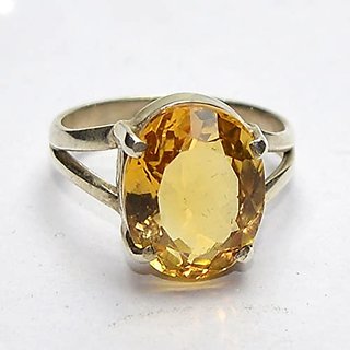                       CEYLONMINE-5.50 Carat Natural Sunela Stone Ring Original Sunehla Stone Gold Plated Ring for Unisex                                              