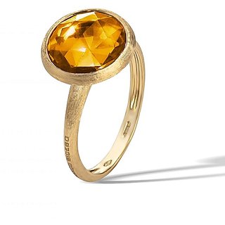                       CEYLONMINE-5.5 RATTI Citrine Ring Sunela Certified Natural Panchdhatu Gold Plated Ring for Men and Women                                              
