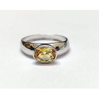                       CEYLONMINE-5.50 Carat Natural Sunela Stone Ring Original Sunehla Stone Silver Plated Ring for Unisex                                              