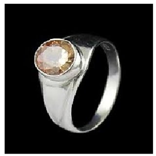                       CEYLONMINE-Natural Certified 5 Ratti Rashi Ratan Panchdhatu Citrine (Sunehla) Gemstone Ring                                              