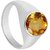 CEYLONMINE-Certified Citrine (Sunehla)  5 cts or 5.25 ratti Silver Ring for Men and Women