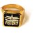 Serve Saktiman Mahakal 24 Carat Gold Plated RIng