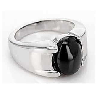                       JAIPUR GEMSTONE-Black Cat's Eye 5.5 Ratti Stone Unheated and Untreated for Astrological Purpose Ring                                              