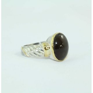                       CEYLONMINE-Natural Black 6.00 Ratti Cat's Eye Unheated and Untreated Astrology Ring men and women                                              