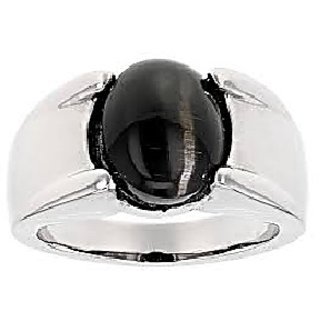                       CEYLONMINE-Natural 6.50 Ratti Cat's Eye Lehsunia Stone Ashtadhatu Adjustable Ring for Unisex                                              