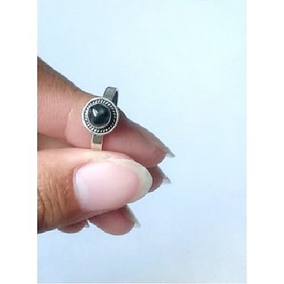                       CEYLONMINE-6.5 Carat  Natural Black Cat's Eye A+ Quality Gemstone Ring for Men and Women                                              