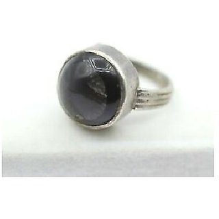                       CEYLONMINE-5.25-5.50 Ratti Black Cat's Eye/Lehsuniya Panchdhatu Ring for Unisex                                              