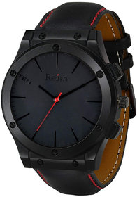 Relish Casual Watch for Men's Boy's (Black Colored Strap)