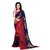 Shopkio Women's Pure Georgette Floral Printed Multicolored Colour Saree with Blouse Piece
