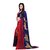 Shopkio Women's Pure Georgette Floral Printed Multicolored Colour Saree with Blouse Piece