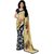 Shopkio Women's Pure Georgette Floral Printed Blue Colour Saree with Blouse Piece