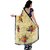 Shopkio Women's Pure Georgette Floral Printed Blue Colour Saree with Blouse Piece
