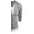 Pause Men Hooded Silver T-Shirt
