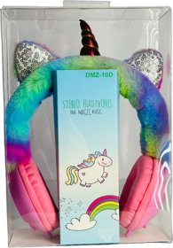 Royale Empresa Wired Headsets of Furry with Mic and 3.5 mm Jack Magical Unicorn Theme (Pink)