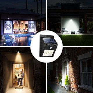                       K Kudos Wireless Security Solar Light Motion Sensor Wall Light and Lighting for Wall Patio Garden Landscape Deck Shed                                              