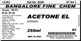 ACETONE EL Grade, 99.5 - 250ml