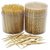 Wooden Toothpicks with Box  Cotton Buds for Ear Cleaning (100 Per Pack) 100 Toothpicks + 100 Cotton Buds Set