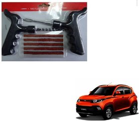 Auto Addict Car Tool Safety With 5 Strip Tubeless Tyre Puncture Repair Kit For Mahindra KUV 100