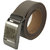 Nahsoril Genuine Leather Belt With Army Auto Lock Buckle- Brown - Auto-006Br
