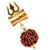 Raviour Lifestyle Shiv Shakti Kawach Pendant with 5 Mukhi Rudraksha (Brown) For Men and Women