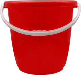 Jaycee Unbreakable,Strong and Sturdy 16 L Plastic Bucket for Home and Kitchen(Red)