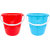 Jaycee Unbreakable,Strong and Sturdy pack of 2 Bathroom Bucket for Home and Kitchen(Blue,Red)