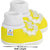 Neska Moda Baby Boys and Girls Frill Butterfly lemon Yellow Booties For 0 To 12 Months Infants BT45