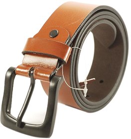 Nahsoril Genuine Leather Shinee Brown Color Belt With Super Heavy Pin Buckle - L-004