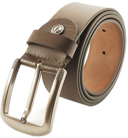 Nahsoril Genuine Leather Brown Belt With Super Heavy Pin Buckle - L-006
