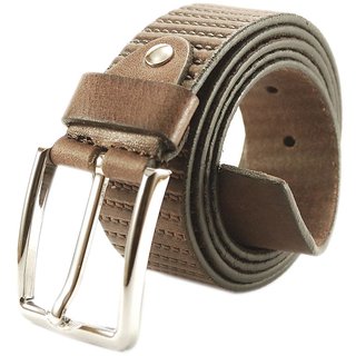 Nahsoril Genuine Leather Belt With Super Heavy Pin Buckle - L-001
