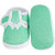 Neska Moda Baby Boys and Girls Butterfly Mint Booties For 0 To 12 Months Infants BT90
