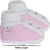 Neska Moda Baby Boys and Girls Stud Baby Pink Booties For 0 To 12 Months Infants SK180